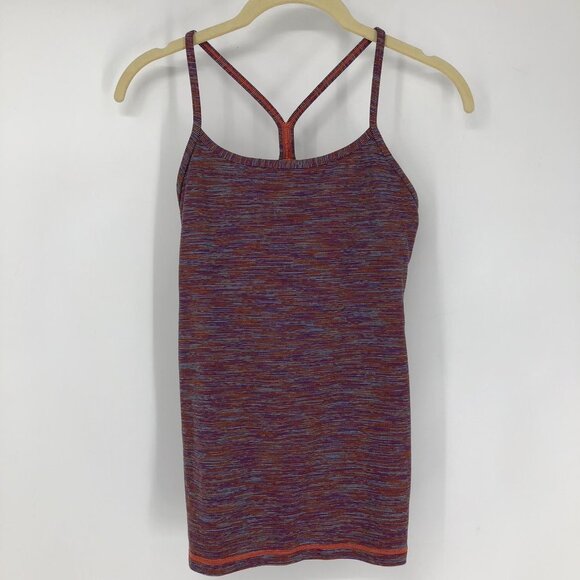 Lululemon purple  Space dye Wee Are From Space Black March Multi Power Y Tank 6 - Picture 13 of 15
